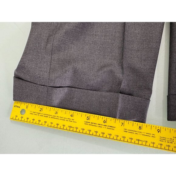 Loro Piana Dress Pants Mens 42X28 Hickey Freeman Extra Fine Merino Wool Pleated - Picture 8 of 9